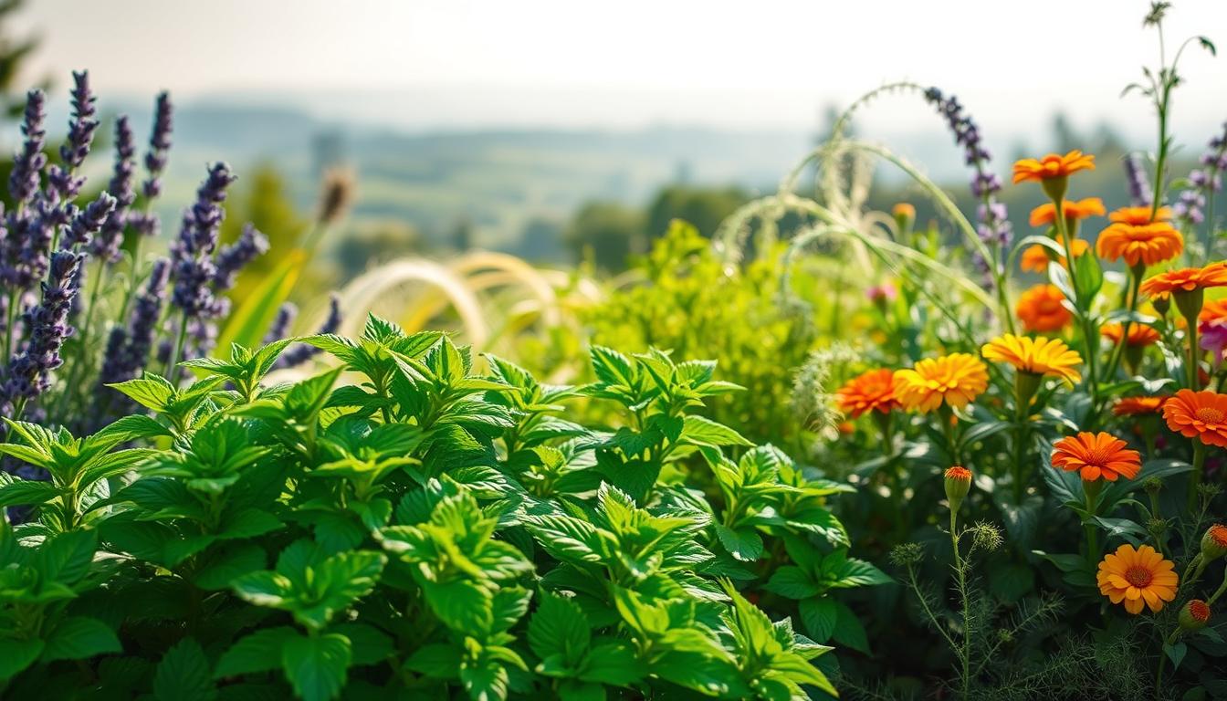 what to plant with mint