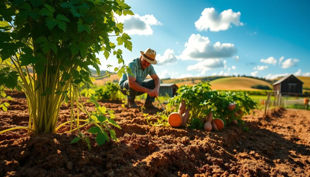 when to harvest sweet potatoes