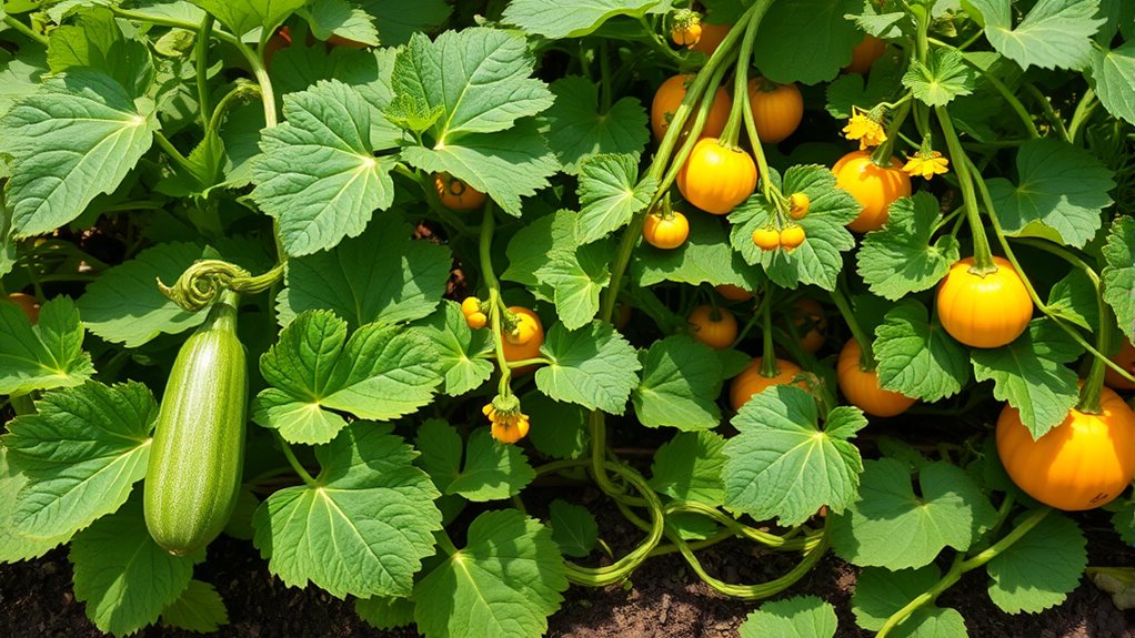 zucchini pumpkin interplant guide