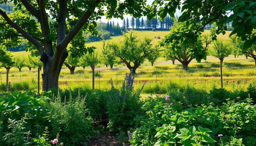 apple tree biodiversity planting