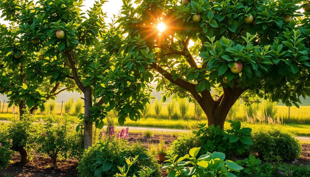 apple tree companion planting guide