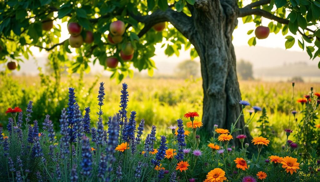 apple tree companion planting guide