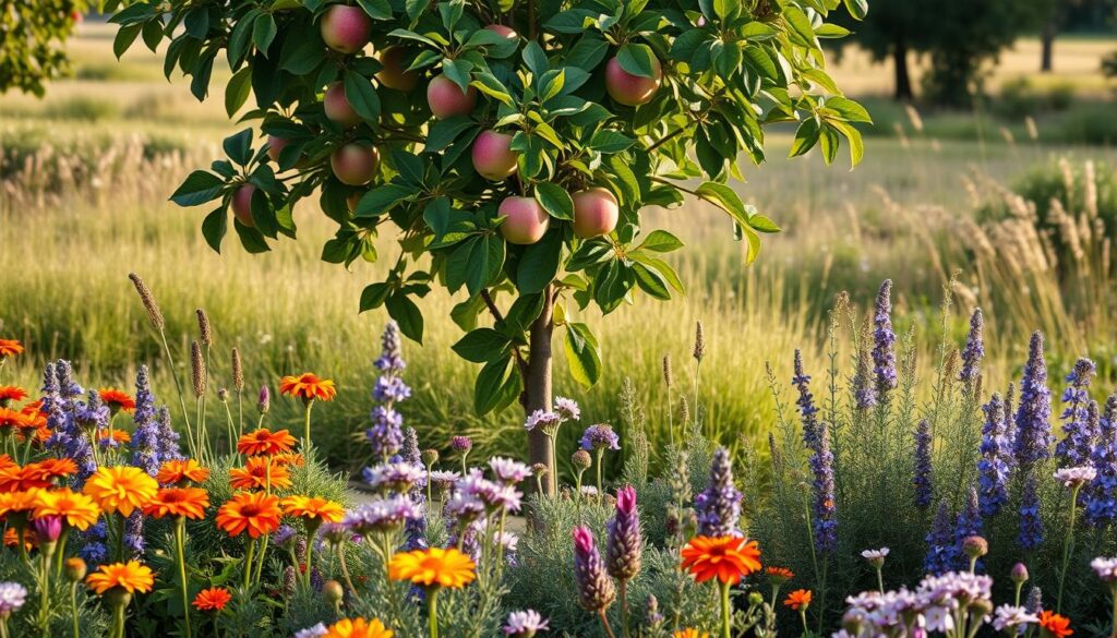 apple tree companion plants