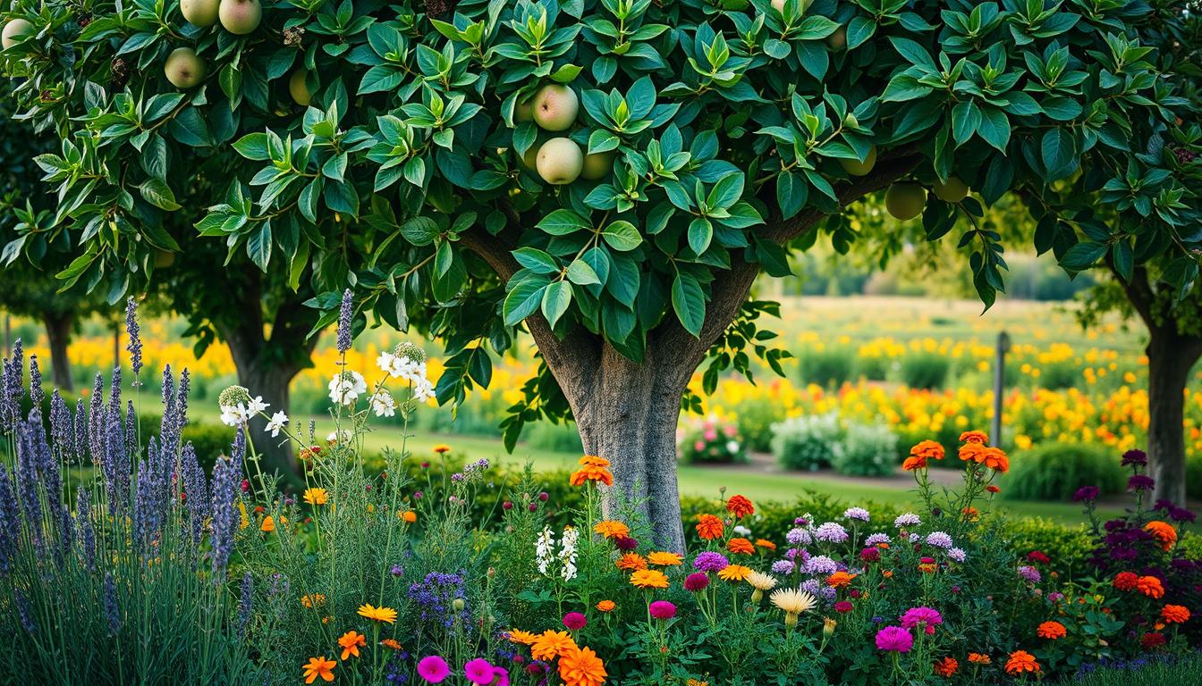apple tree companion plants