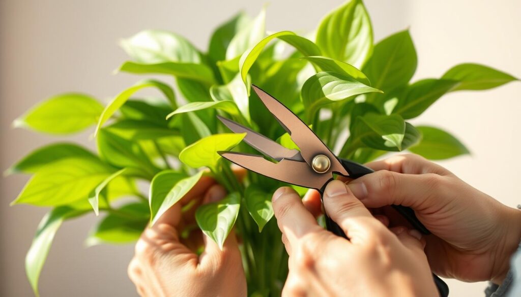 pruning prayer plants