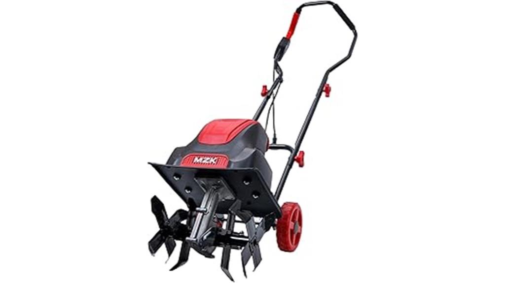 12 inch electric garden tiller