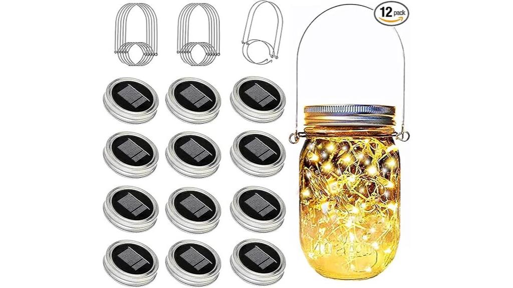 12 pack mason jar lights