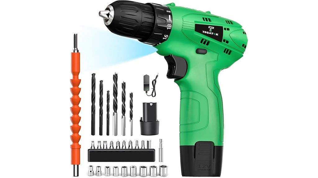 12v cordless drill kit