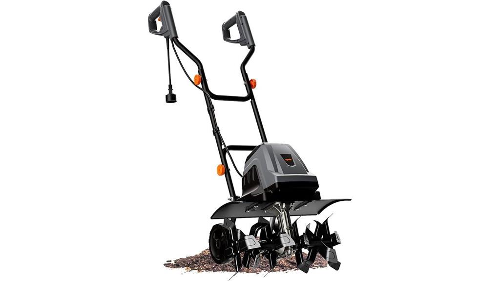 18 inch electric tiller