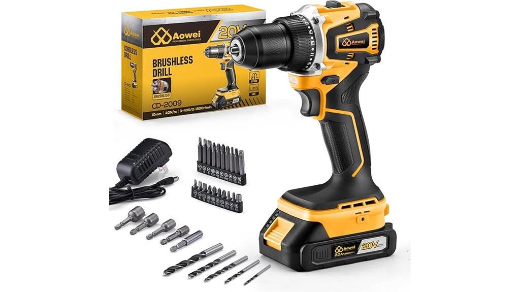 20v lithium ion drill set