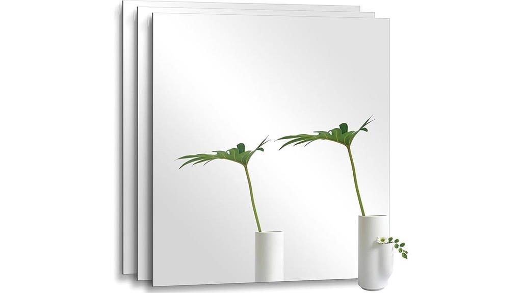 20x20 glass mirror set