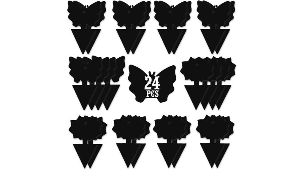 24 black insect sticky traps