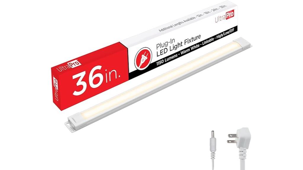 36 inch plug in under cabinet lighting