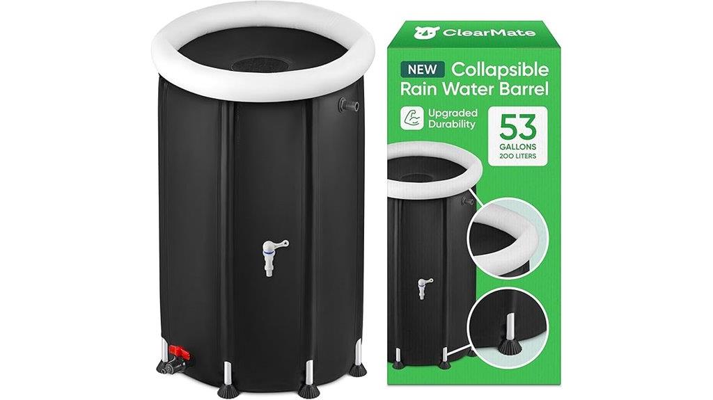 53 gallon collapsible rain barrel