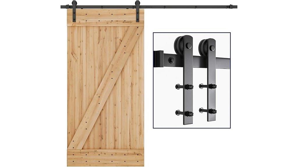 8 foot i shaped barn door
