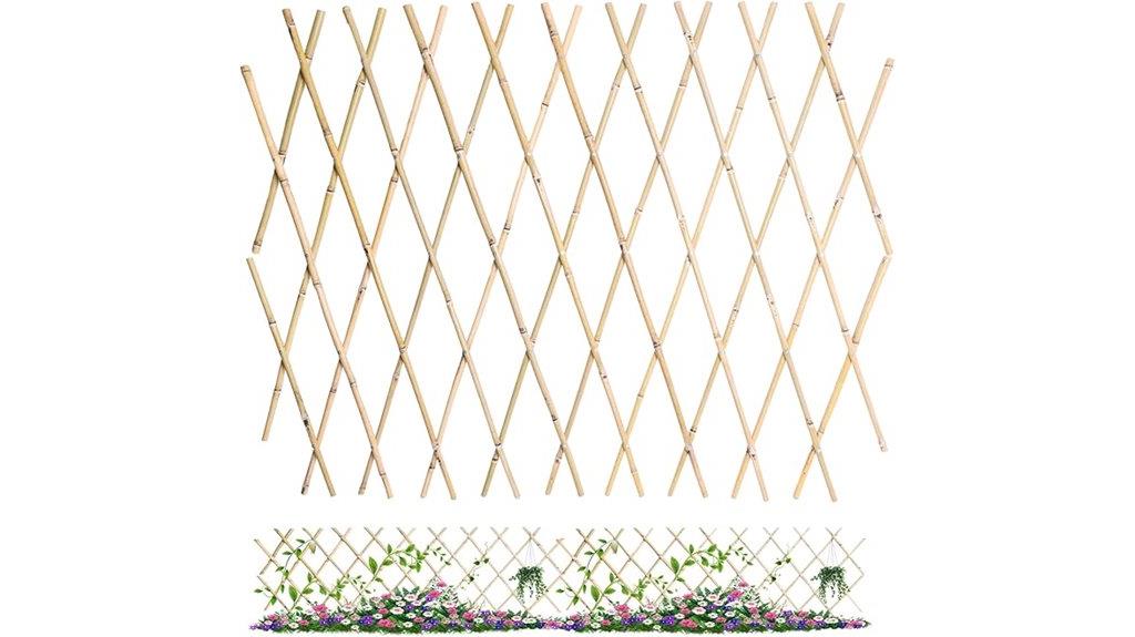 adjustable bamboo plant support