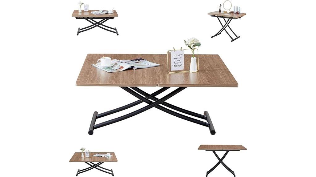 adjustable folding table