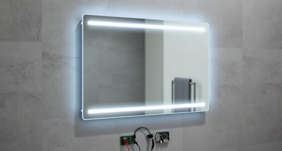 affordable futuristic mirror diy