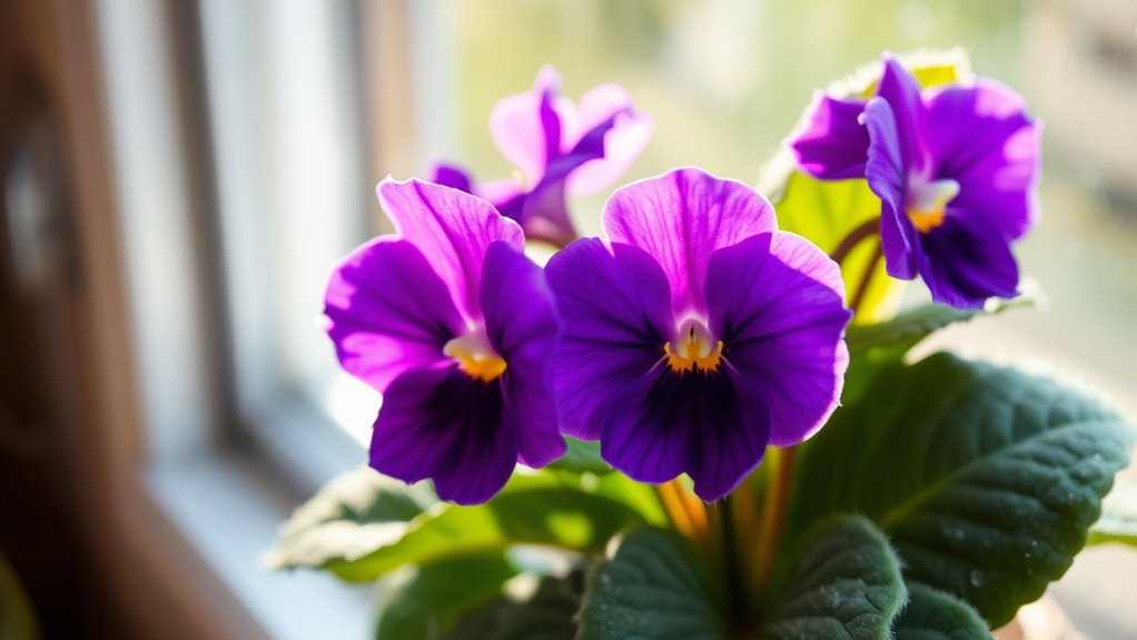 african violet indoor blooming