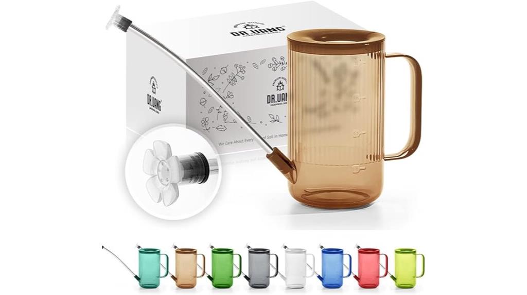 amber brown indoor watering can