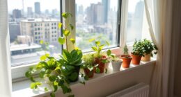 apartment window sill garden