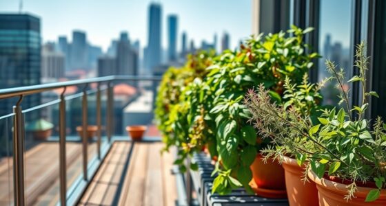 balcony herb garden sky