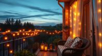 balcony lighting for ambiance