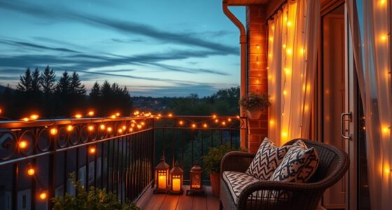 balcony lighting for ambiance