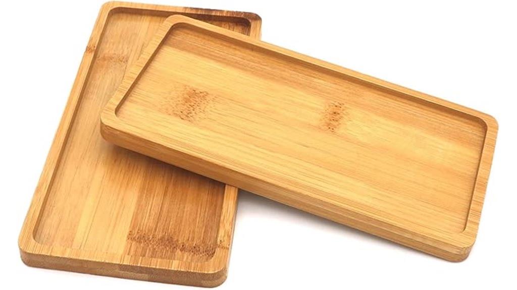bamboo plant saucer pack