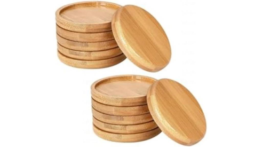 bamboo plant saucer pack