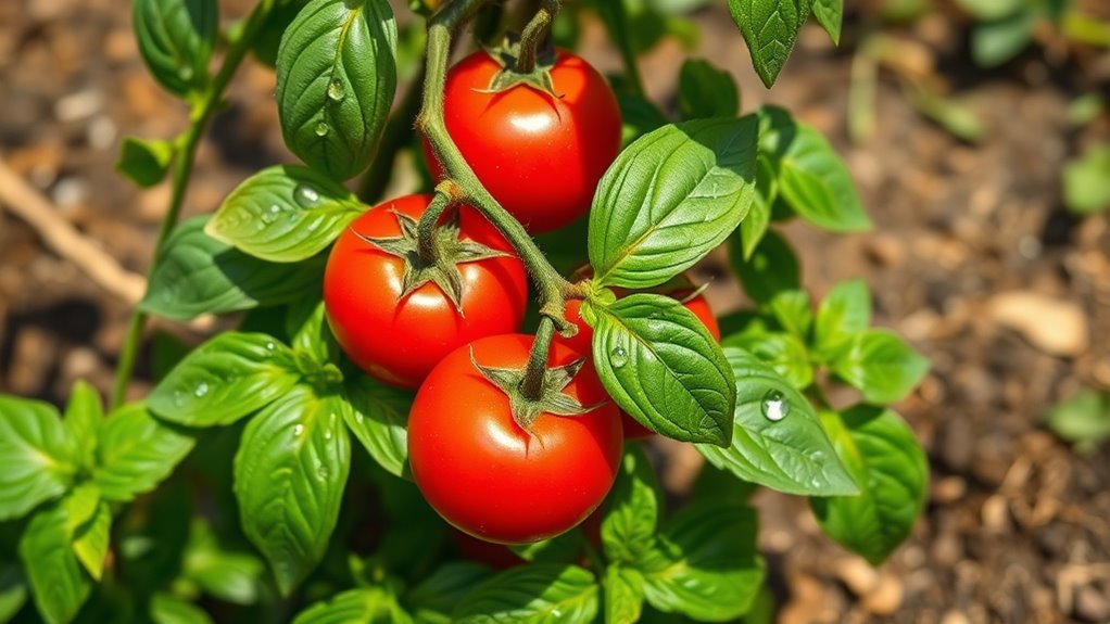 basil and tomato partnership
