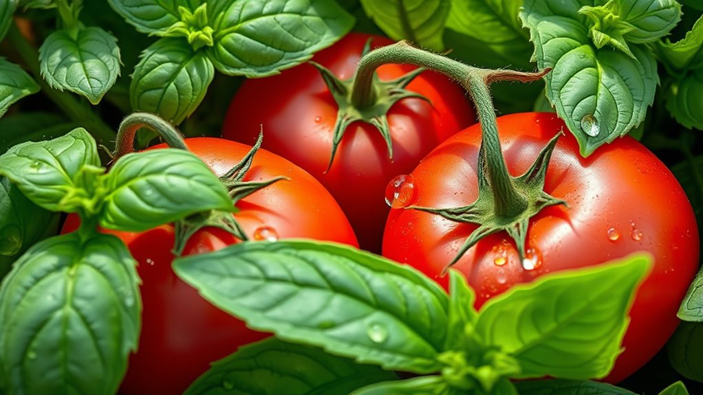 basil and tomato synergy