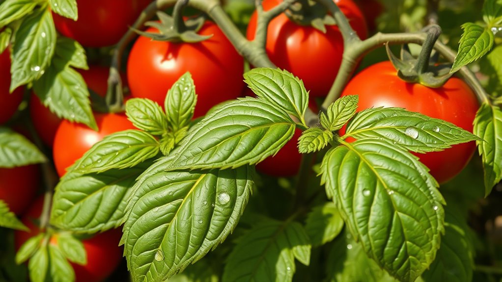 basil enhances tomato health