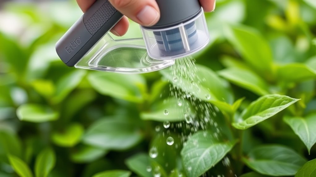 battery life and spray options