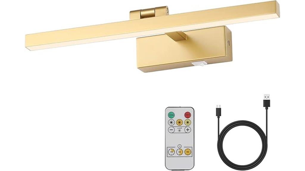 battery powered dimmable picture light