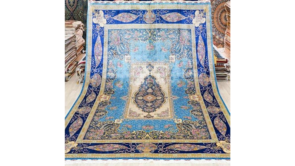 blue 10x14 handwoven rug