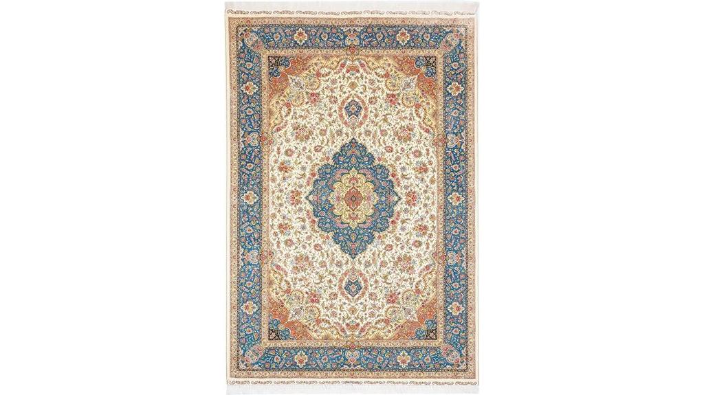 blue 6x9 silk rug