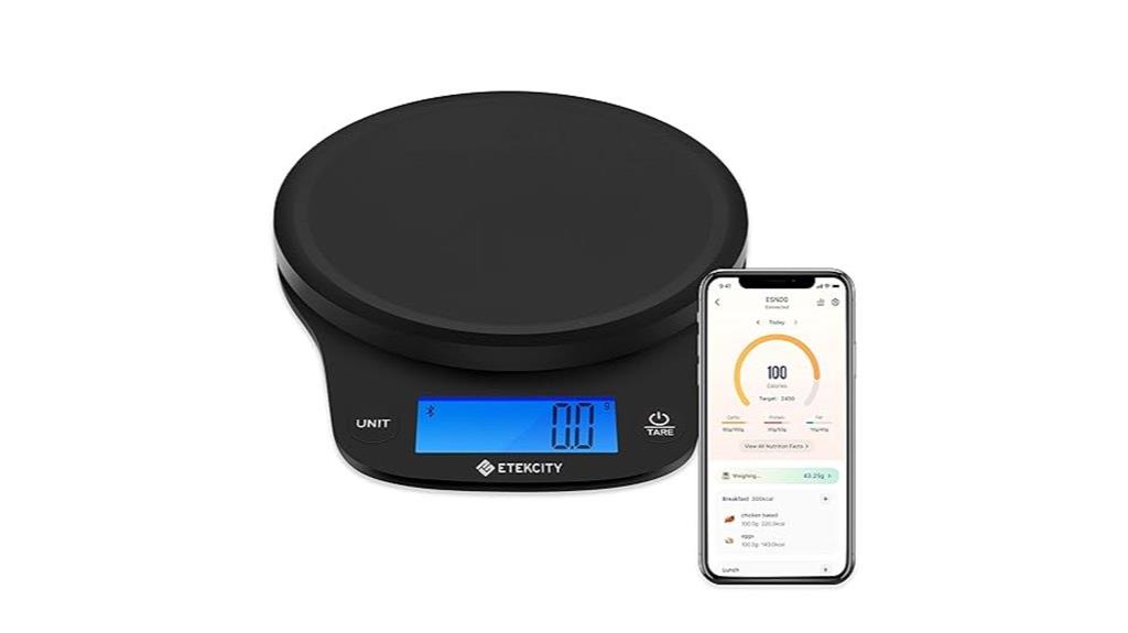 bluetooth enabled kitchen scale