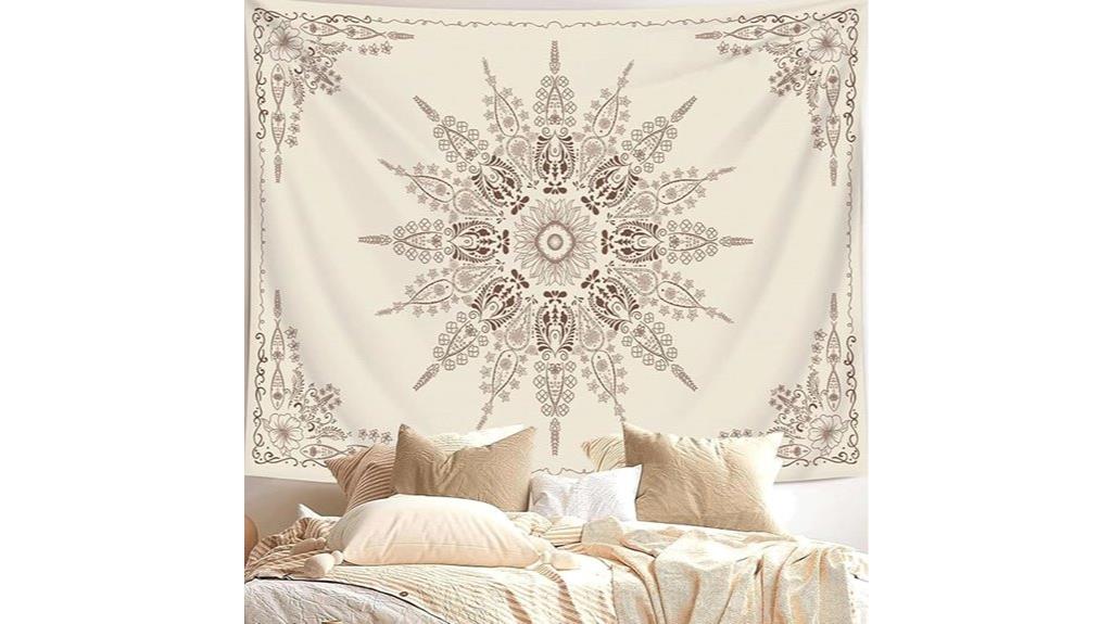 bohemian floral tapestry decor