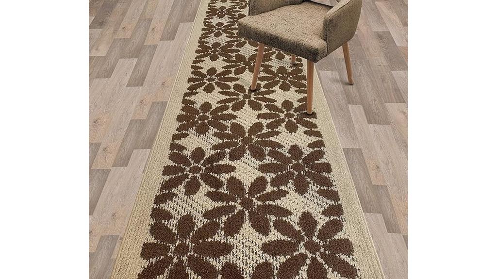 boho floral rug 27x6