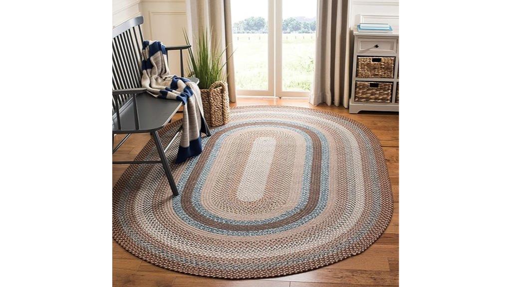 braided oval rug
