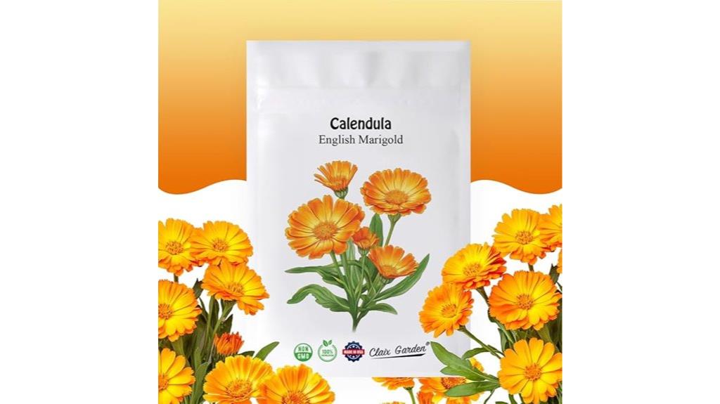 bright orange non gmo marigold seeds