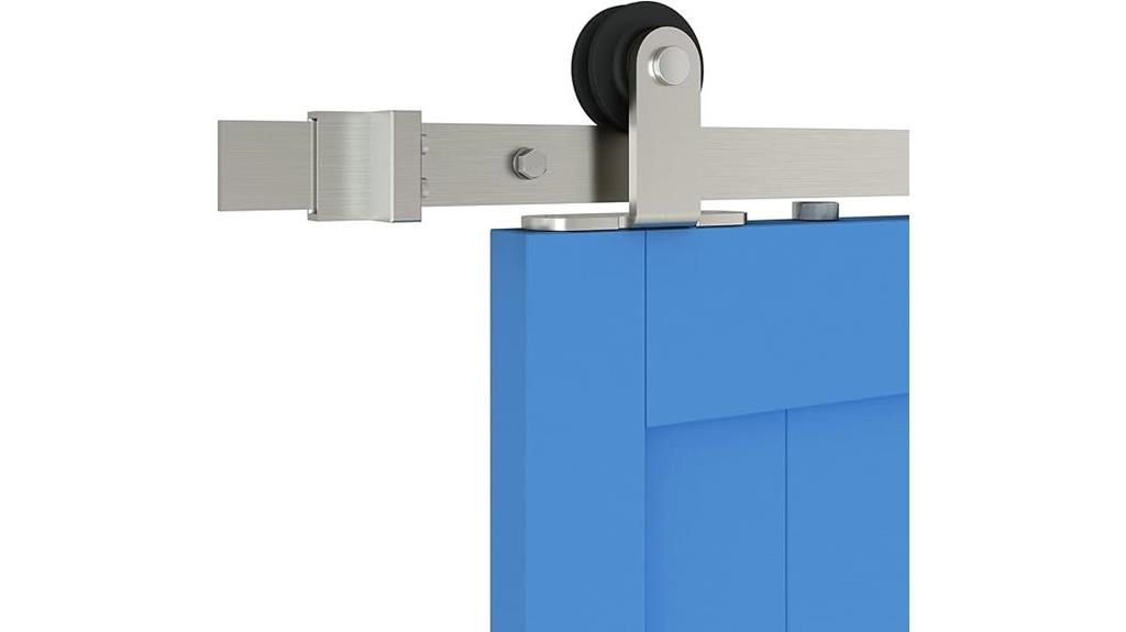 brushed nickel barn door