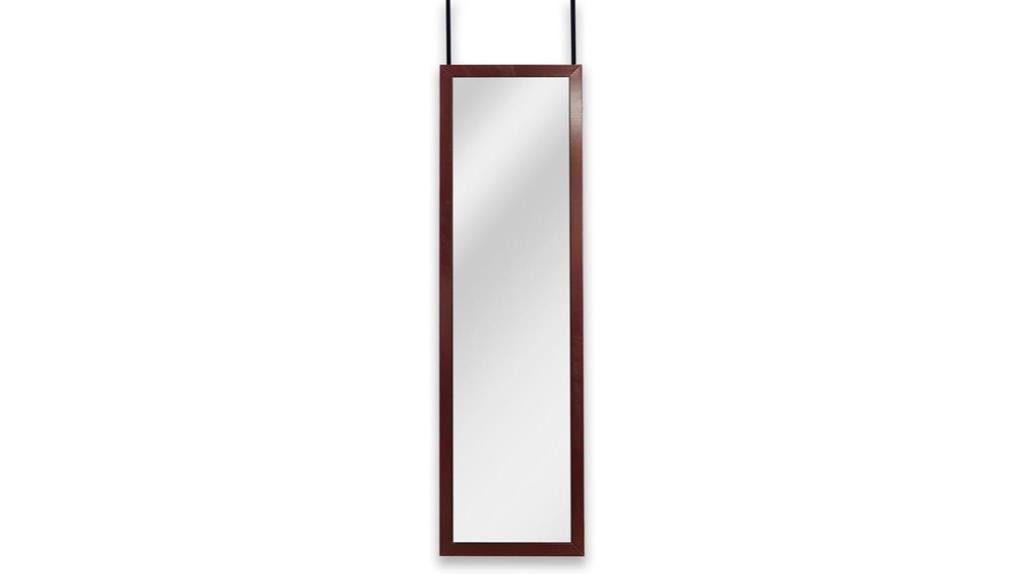 cherry over door full length mirror
