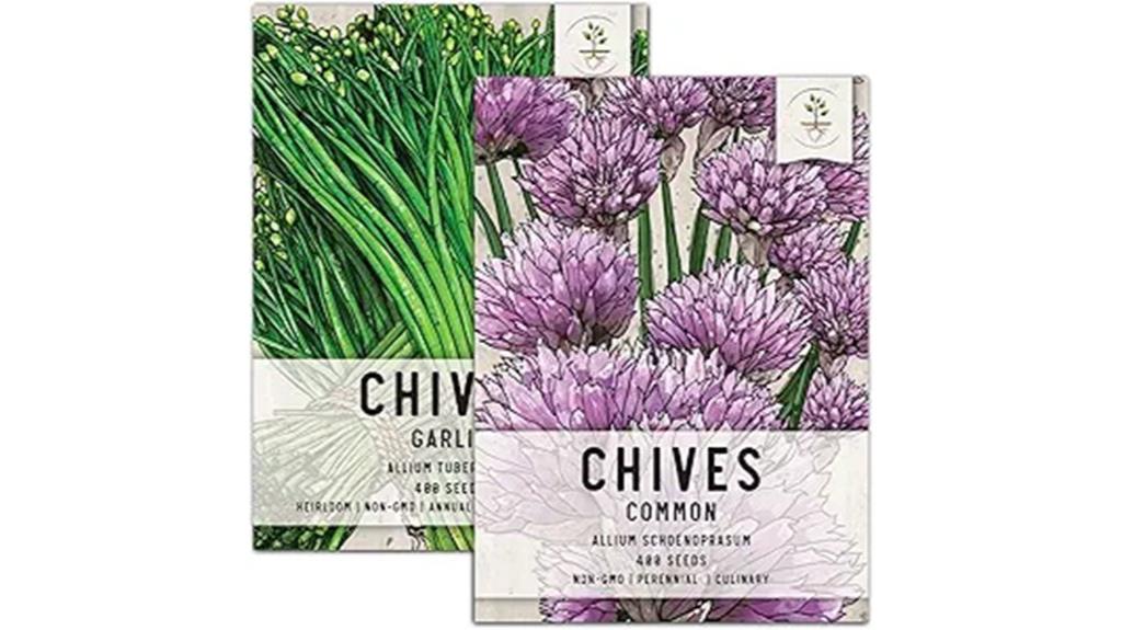 chive seeds two varieties