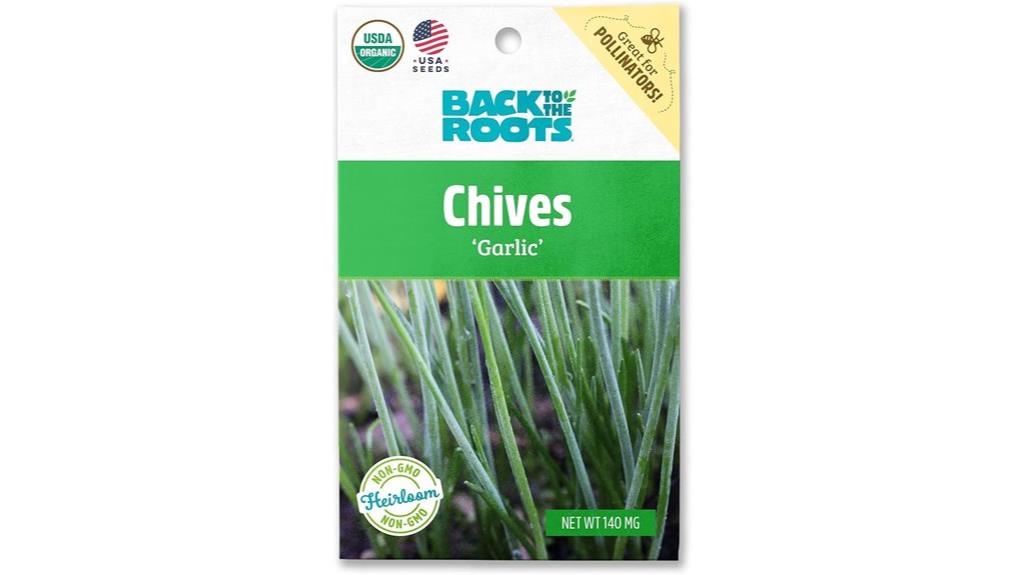 chives garlic seed packet