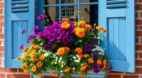 city window flower displays