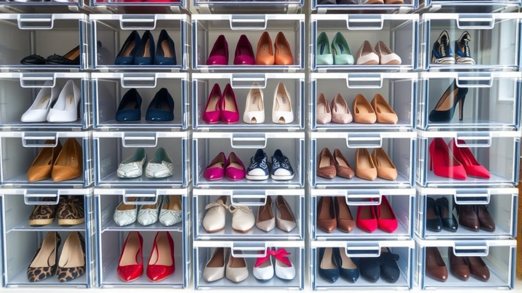 clear shoe storage solutions