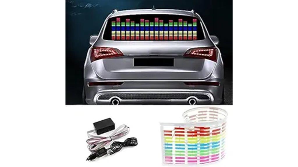 colorful voice responsive car light