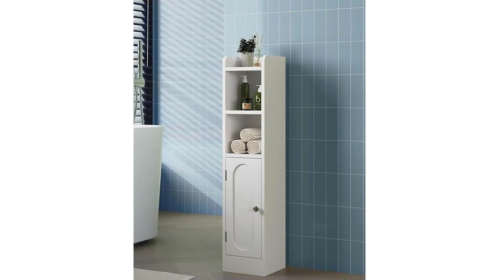 compact bathroom storage cabinet